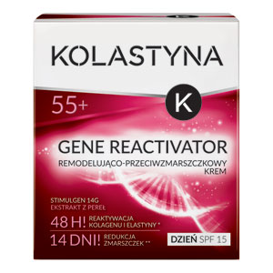 Kolastyna Gene Reactivator 55+ krem remodelująco - przeciwzmarszczkowy na dzień 50ml
