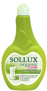 Sollux płyn do mycia butelek i smoczków 500ml Organic Clean