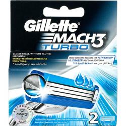 Gillette Mach 3 Turbo wkłady do maszynek 2 szt.