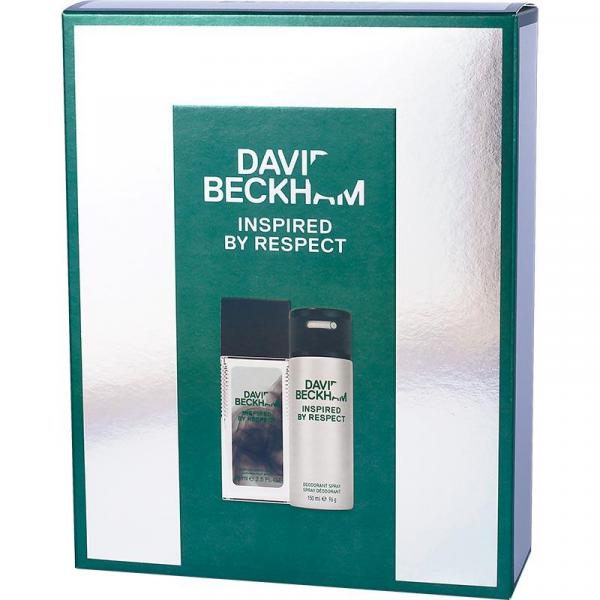 David Beckham zestaw Inspired by Respect dezodorant perfumowany 75ml + dezodorant 150ml