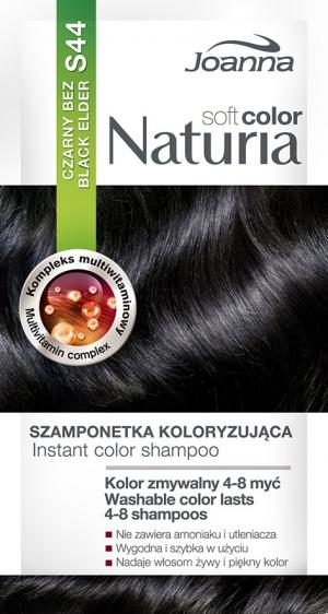 Joanna Naturia Soft Color S44 czarny bez szamponetka koloryzująca