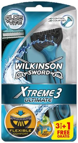 Wilkinson Xtreme3 Ultimate golarki 3-ostrzowe 3+1 gratis