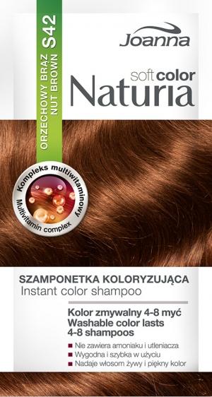 Joanna Naturia Soft Color S42 orzechowy brąz szamponetka koloryzująca