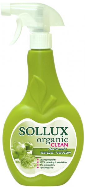 Sollux płyn do mycia warzyw i owoców 500ml Organic Clean