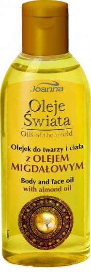 Joanna Oleje Świata olejek do twarzy i ciała z olejem migdałowym 100ml
