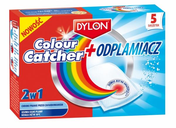 Dylon colour catcher + odplamiacz 2w1 5 szt.
