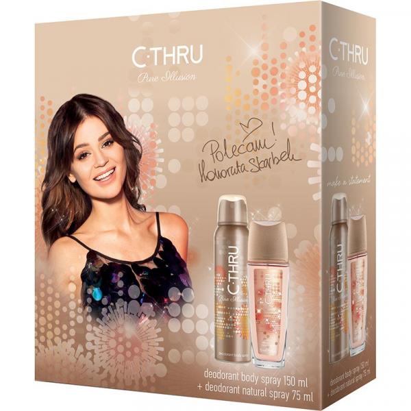 C-THRU zestaw Pure Illusion dezodorant perfumowany 75ml + dezodorant 150ml