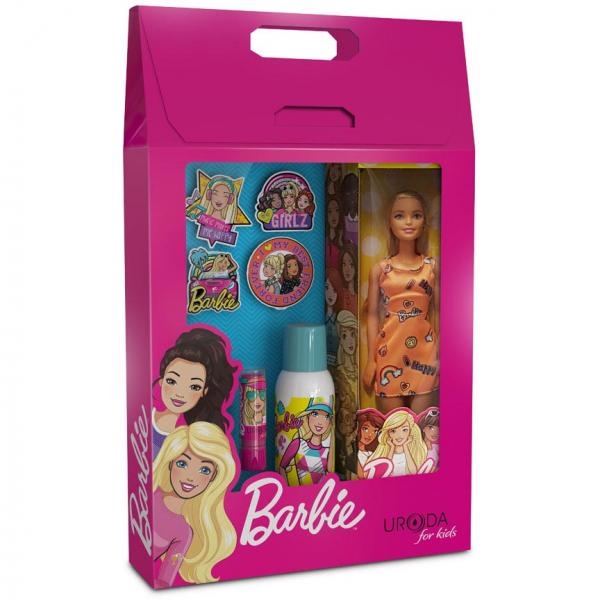 Bi-es Barbie zestaw Fashionistas pomadka do ust + dezodorant + lalka