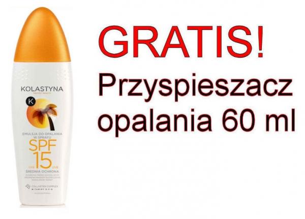 Kolastyna emulsja do opalania SPF15 spray 150ml + GRATIS!