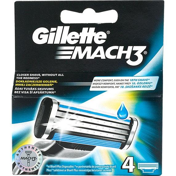 Gillette Mach 3 wkłady do maszynek 4 szt.