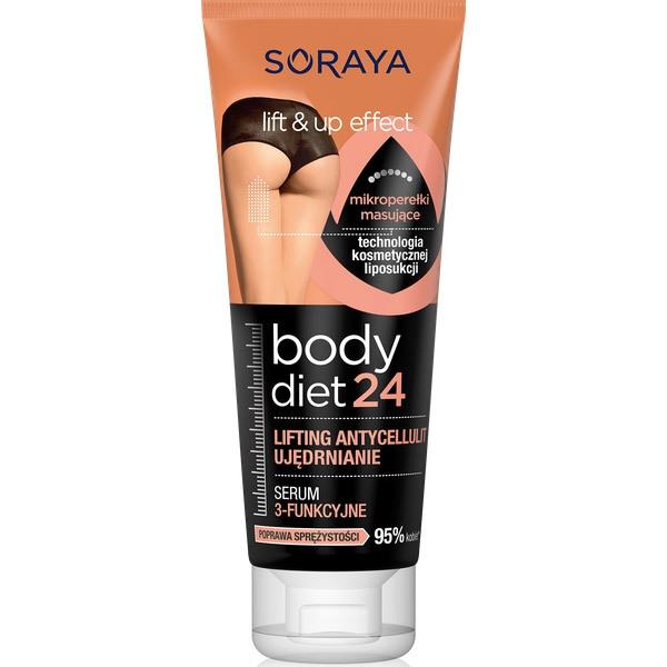 Soraya Body Diet 24 serum 3-funkcyjne ujędrnianie, lifting, antycellulit 200ml