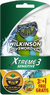 Wilkinson Xtreme3 Sensitive golarki 3-ostrzowe 3+1 gratis