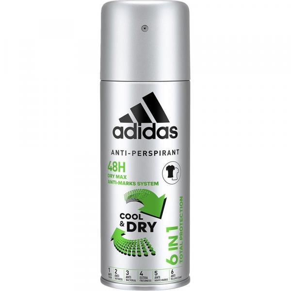 Adidas dezodorant men antyperspirant Cool&Dry 6in1 150ml