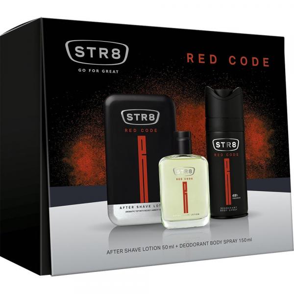 STR8 zestaw Red Code woda po goleniu 50ml + dezodorant 150ml