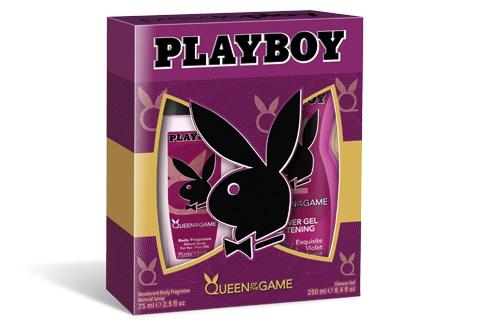 Playboy zestaw Queen of the Game żel pod prysznic 250ml + DNS 75ml