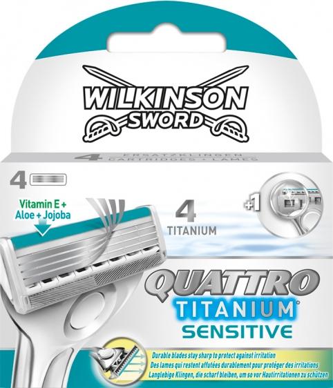 Wilkinson Quattro Titanium Sensitive wkłady 4 sztuki