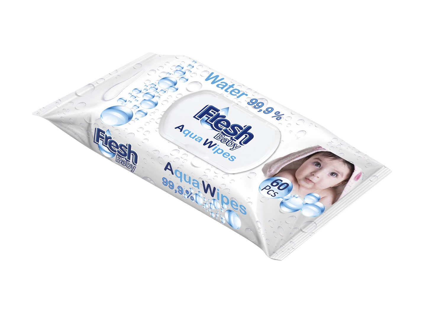Chusteczki wodne dla dzieci Aqua Wipes Fresh Baby 60 szt.