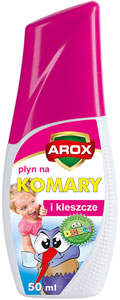 Arox płyn na komary i kleszcze dla dzieci 100ml