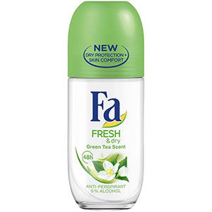 Fa roll-on Fresh & Dry Green Tea 50ml