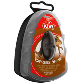 Kiwi express gąbka do butów brązowa
