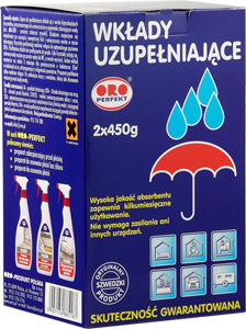 ORO wkład do pochłaniacza wilgoci 2x450g