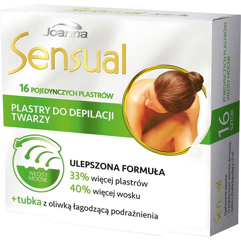 Joanna Sensual plastry do depilacji twarzy włosy mocne Max Drogeria.pl