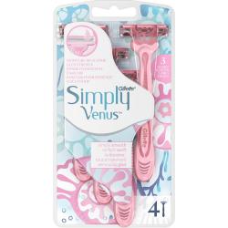 Gillette Simply Venus maszynki do golenia 3-ostrzowe 4 sztuki