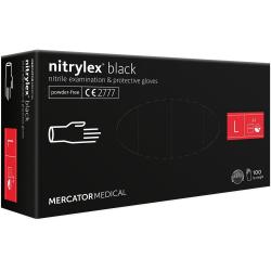 Nitrylex rękawice nitrylowe L 100 sztuk czarne
