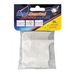 Mattes wykałaczki z nicią dentystyczną Toothpick Rebi-Dental 24szt.