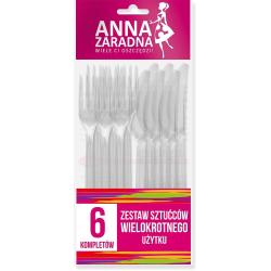 Anna Zaradna komplet sztućców wielorazowych 6szt.