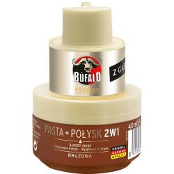 Bufalo pasta z połyskiem 2w1 brązowa 40ml