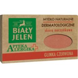 Biały Jeleń Apteka Alergika mydło naturalne 125g Glinka czerwona