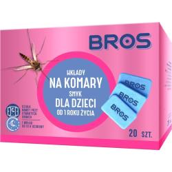 Bros elektro wkłady na komary dla dzieci 20szt.