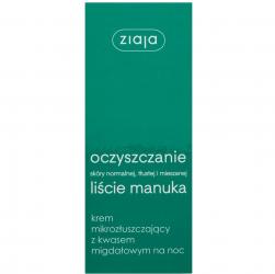Ziaja Liście Manuka - oczyszczanie krem mikrozłuszczający 50ml