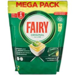 Fairy Original kapsułki do zmywarki 57 szt. Cytryna