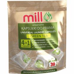 Mill kapsułki do prania Uniwersalne 30szt. Zielona Herbata