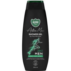 Bispol Aura żel pod prysznic 3w1 MEN 500ml