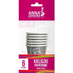 Anna Zaradna kieliszki papierowe 50ml 6 sztuk