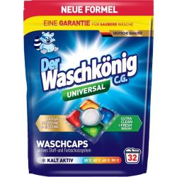 Der Waschkonig kapsułki do prania żelowo-proszkowe 32 sztuki Universal