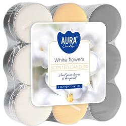 Bispol świece zapachowe 18 szt. White Flowers