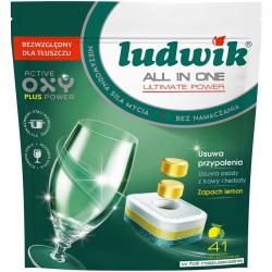 Ludwik All In One tabletki do zmywarek 41szt. Lemon