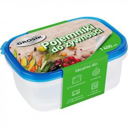 Grosik pojemnik do żywności plastikowy 1400ml 2 sztuki