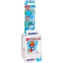 Jordan Kids Zestaw szczoteczka do zębów Soft + pasta 3-5 lat 50ml