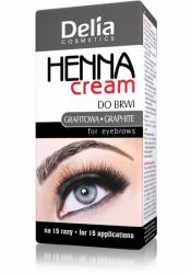 Delia Henna Cream do brwi i rzęs grafitowa