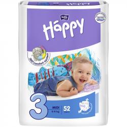 Bella Happy pieluszki Midi 3 (5-9kg) 52 sztuki