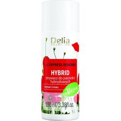 Delia Hybrid acetonowy zmywacz do paznokci hybrydowych 100ml