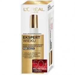 Loreal Ekspert Wieku 50+ krem przeciwzmarszczkowy pod oczy 15ml