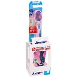Jordan Junior Zestaw szczoteczka do zębów Soft + pasta 6-9 lat 50ml