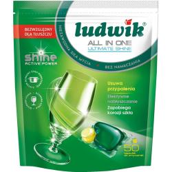 Ludwik All In One Shine Activ Power kapsułki do zmywarki 50 sztuk