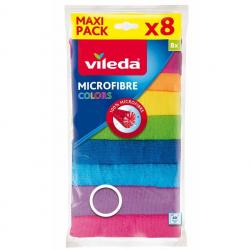 Vileda ściereczka uniwersalna Colors 8 sztuk mikrofibra